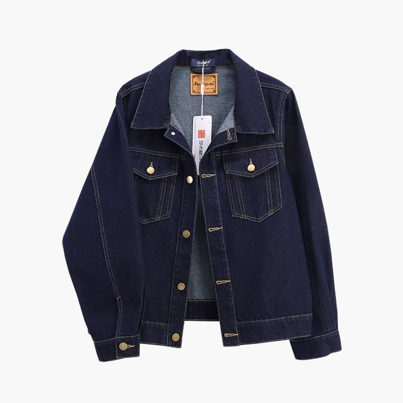 カジュアルスタイル ベーシックオーバーサイズデニムジャケット