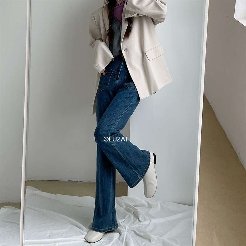 カジュアルスタイル ヴィンテージスタイル ワイドレッグデニム