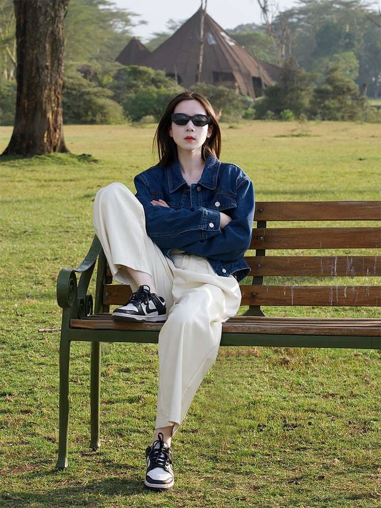 韓国スタイル 万能クラシックデニムジャケット