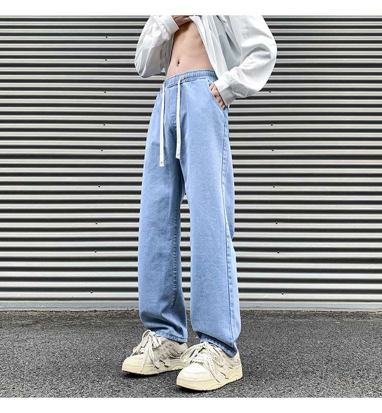リラックスワイドデニムパンツ