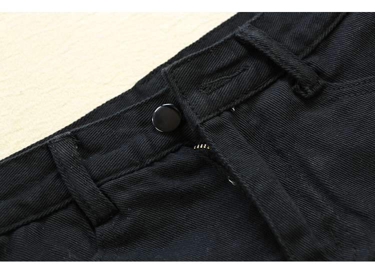 ベルト付きブラックデニムミニスカート