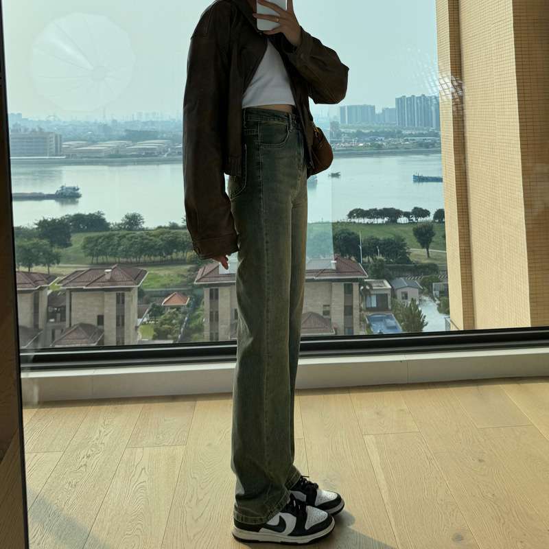 ストリートスタイル ストレートフィット クラシックデニム