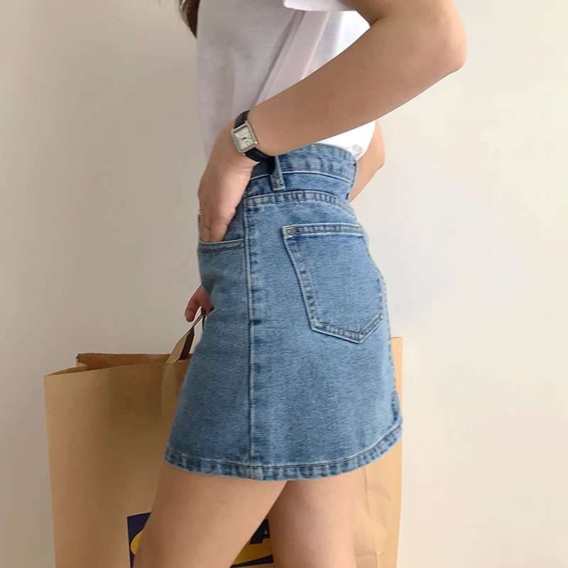 クラシックデニムミニスカート