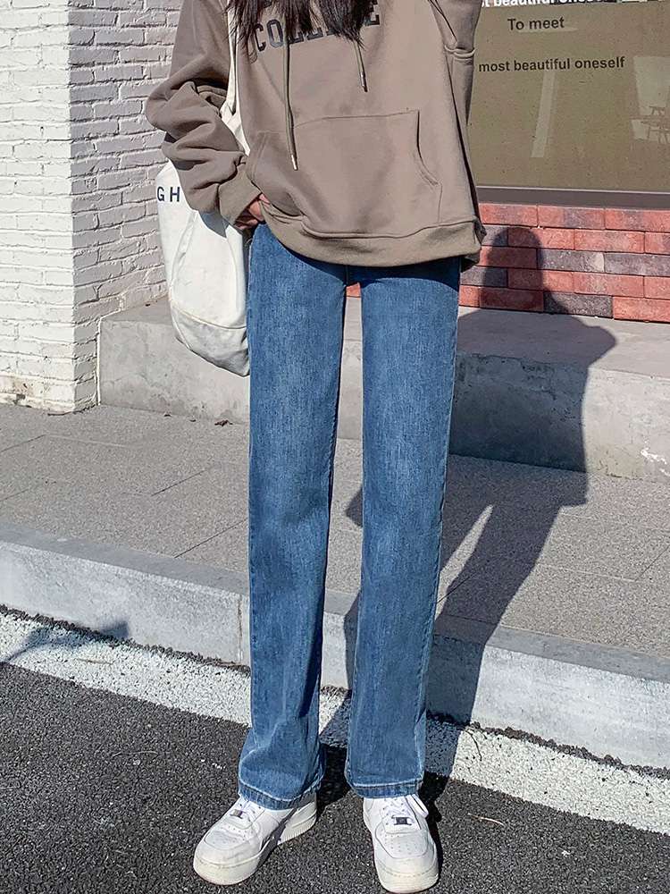 ヴィンテージスタイル ストレートデニムパンツ