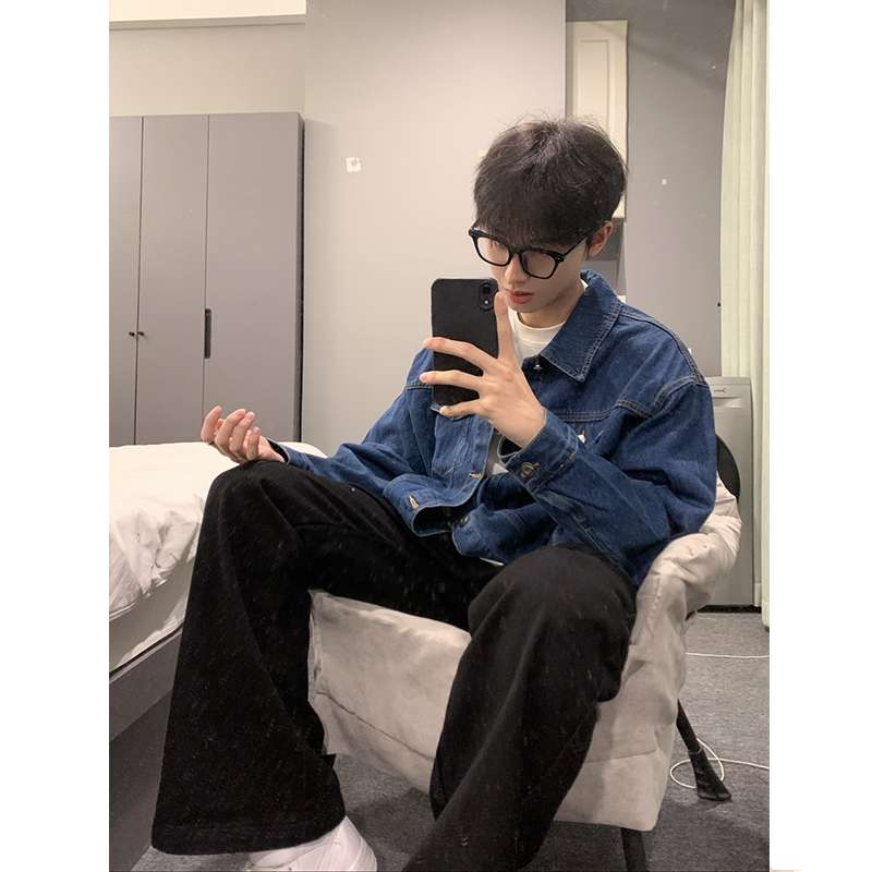 カジュアルスタイル オーバーサイズ デニムジャケット