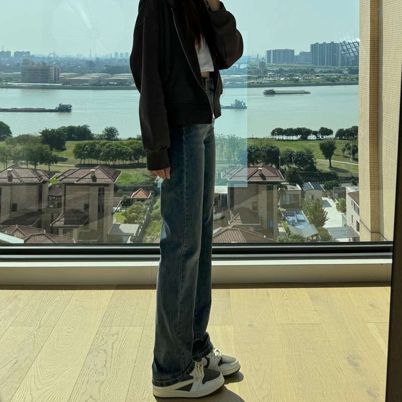 ストリートスタイル ストレートフィット クラシックデニム