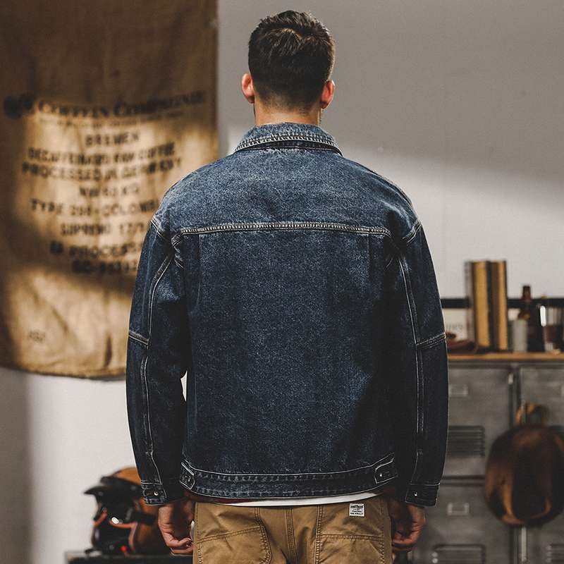 アメリカンカジュアル ヴィンテージウォッシュ・ワークデニムジャケット