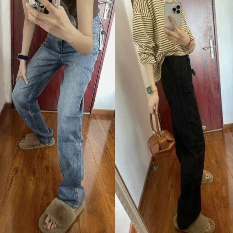 ストリートスタイルストレートフィット ヴィンテージウォッシュ デニム