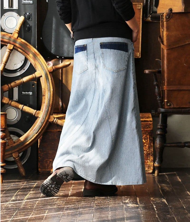 職人こだわりデニムロングスカート