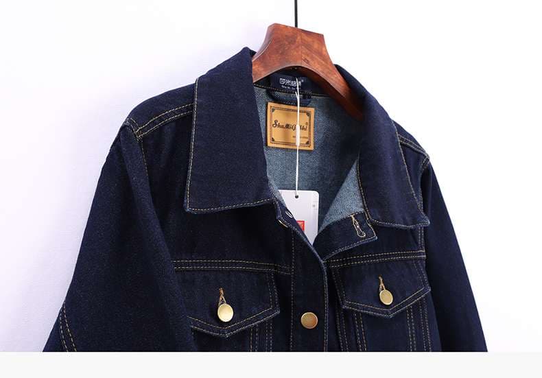カジュアルスタイル ベーシックオーバーサイズデニムジャケット