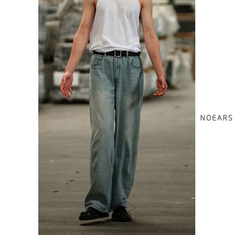 カジュアルスタイル ワイドリラックスデニム 90年代風