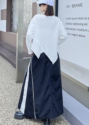 デニムスカート サイドライン デニム ロングスカート レディース 秋冬