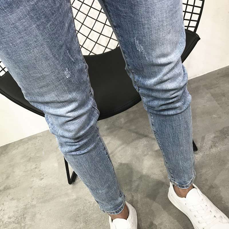 ストリートスタイル スリムフィット ヴィンテージウォッシュ デニム