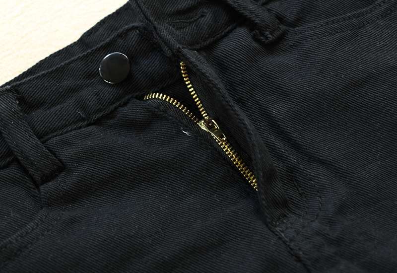 ベルト付きブラックデニムミニスカート