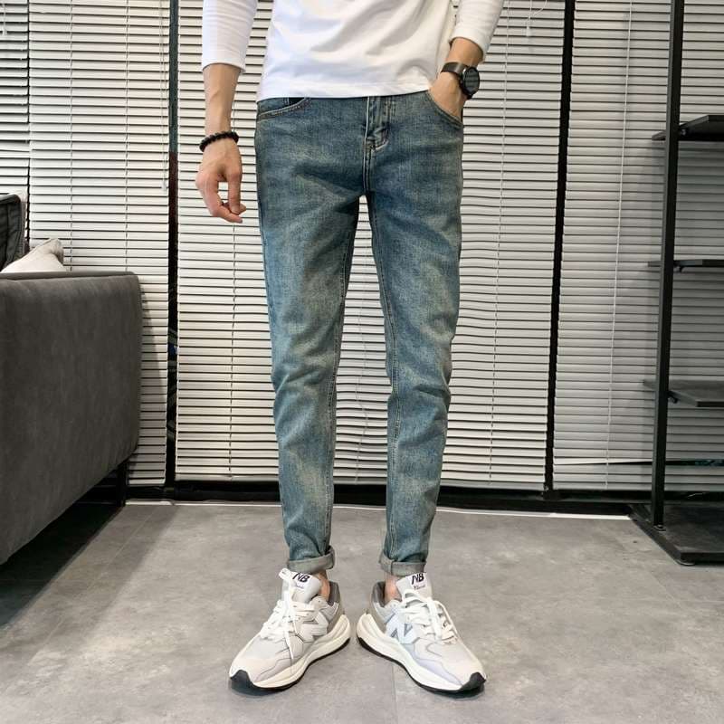 カジュアルスタイル スタイリッシュ ストレート デニム