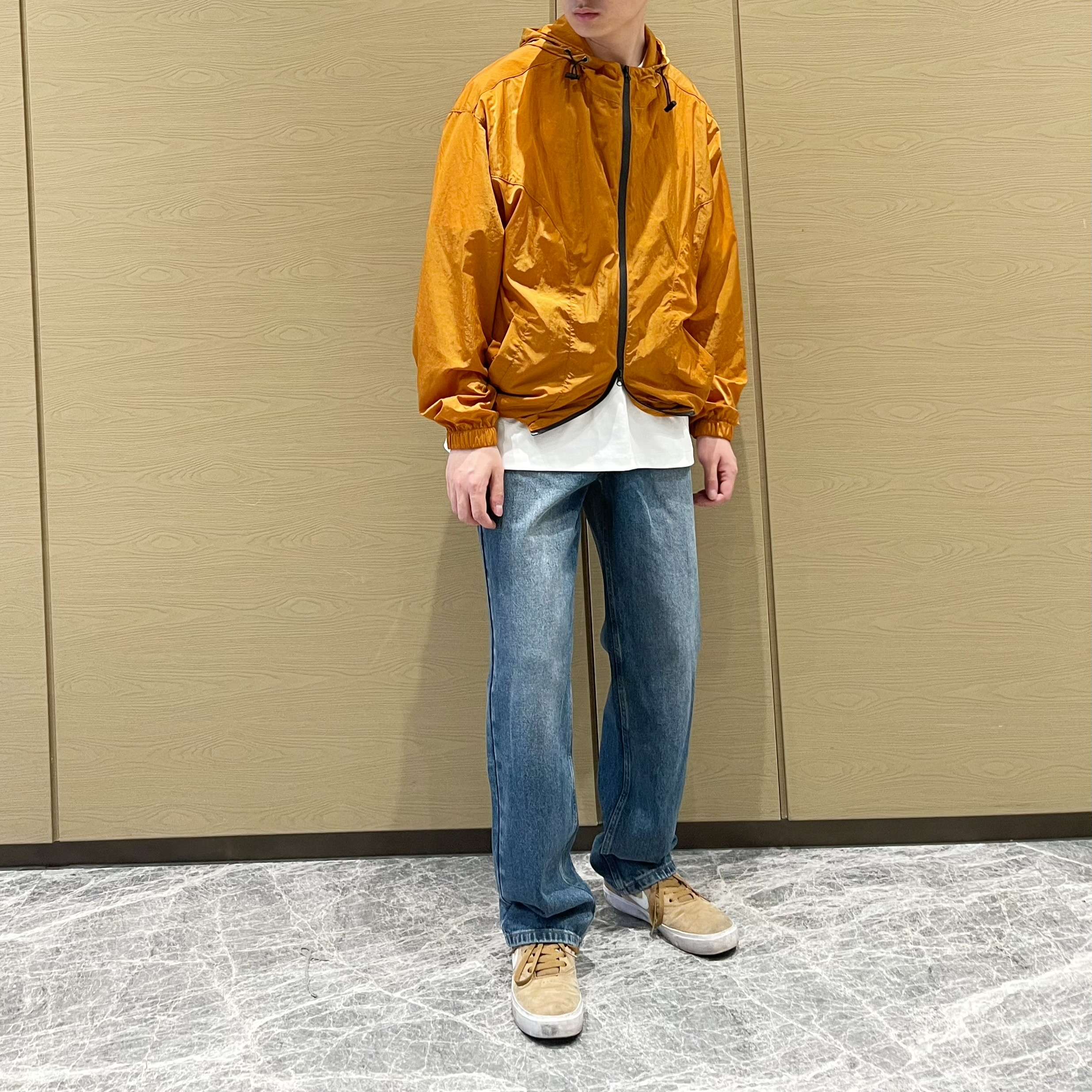 カジュアルスタイル リラックスワイドストレートデニム