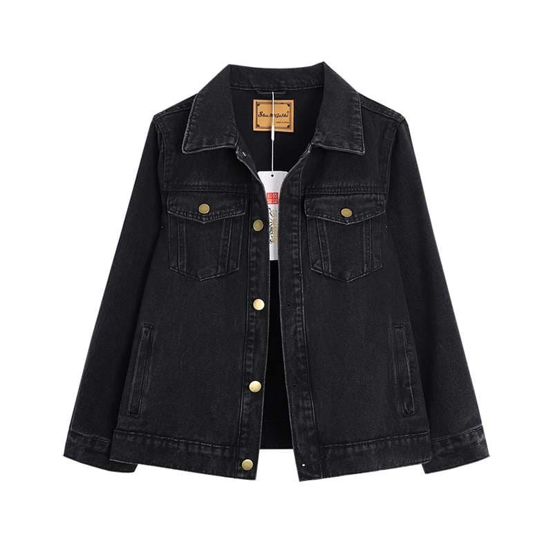 カジュアルスタイル ベーシックオーバーサイズデニムジャケット