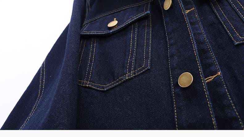 カジュアルスタイル ベーシックオーバーサイズデニムジャケット