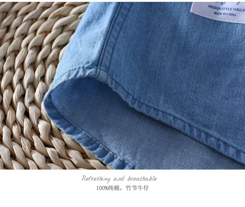 さわやか夏のデニムシャツ