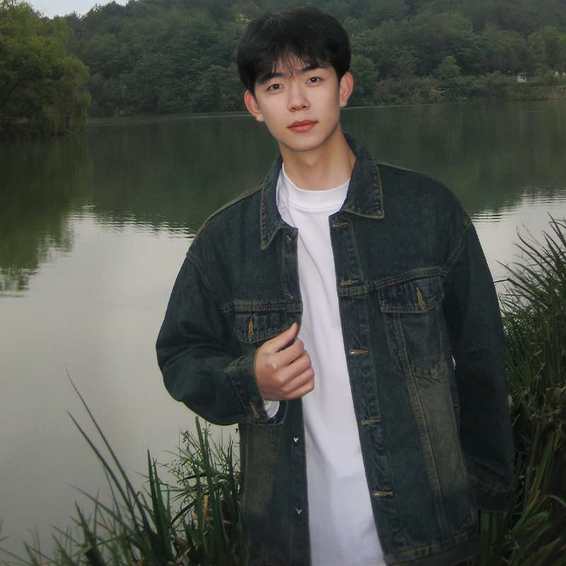 韓国スタイル レイクビューデニムジャケット