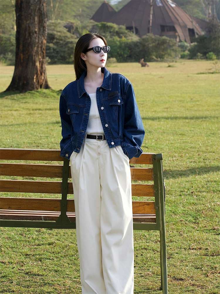 韓国スタイル 万能クラシックデニムジャケット