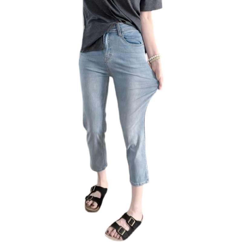 カジュアルスタイル 快適シルエット リラックスストレートジーンズ