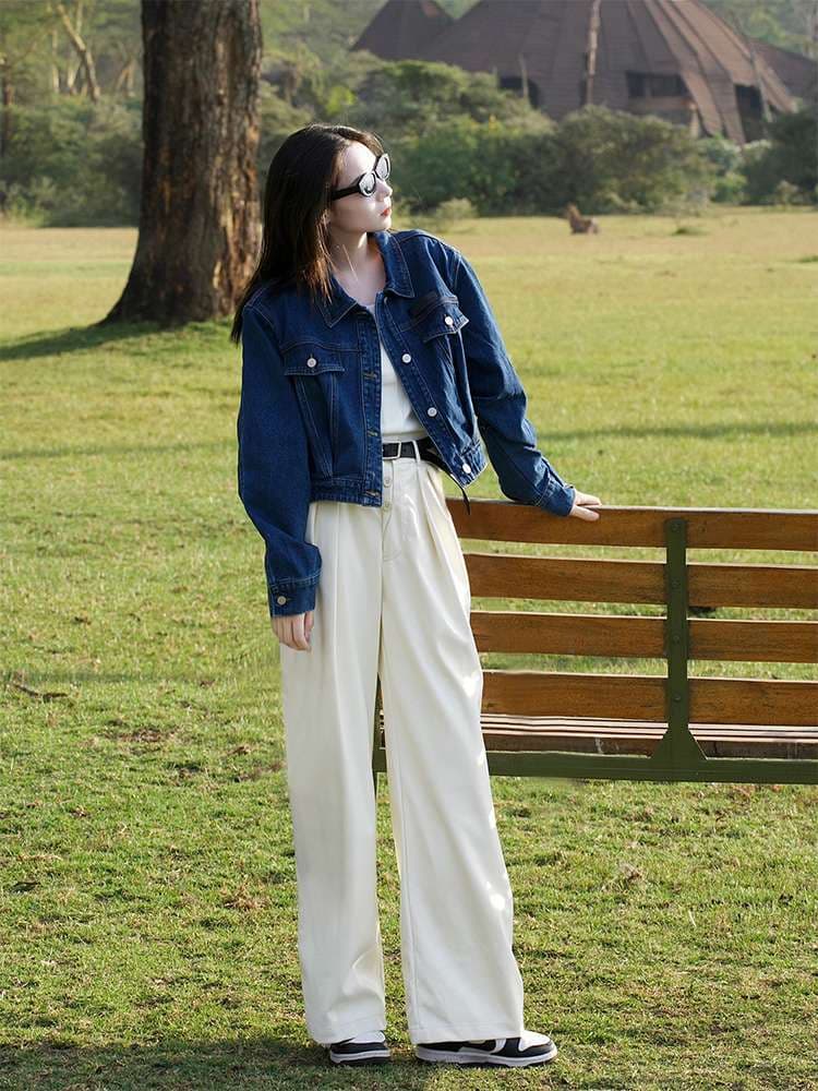 韓国スタイル 万能クラシックデニムジャケット