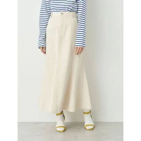 デニムスカート デニムマーメイド裾フレアスカート