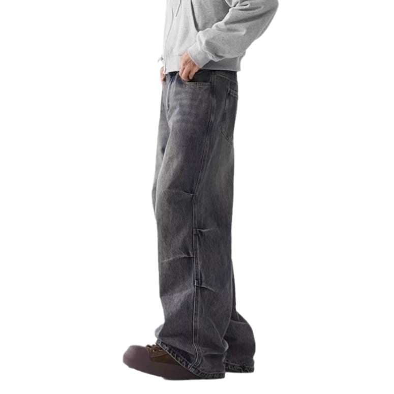極太 ワイドデニムパンツ