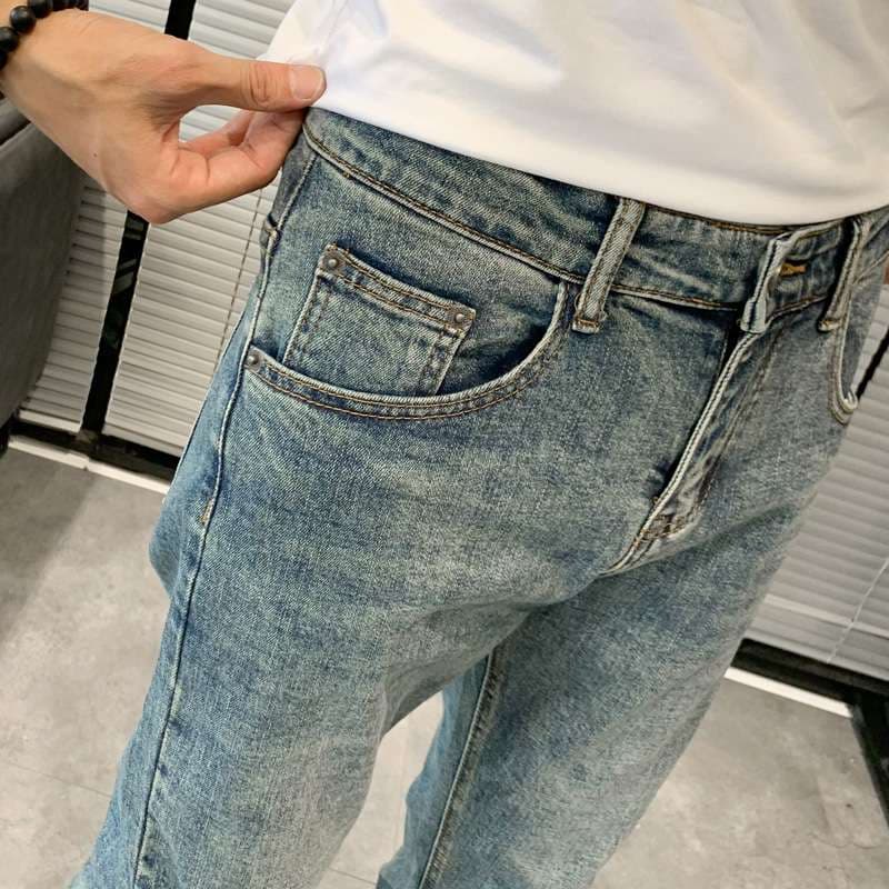 カジュアルスタイル スタイリッシュ ストレート デニム