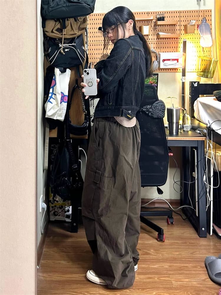 カジュアルスタイル モダンストリートデニムジャケット