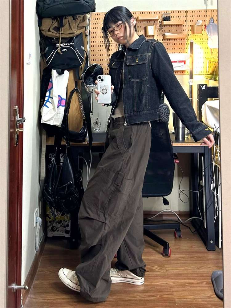 カジュアルスタイル モダンストリートデニムジャケット